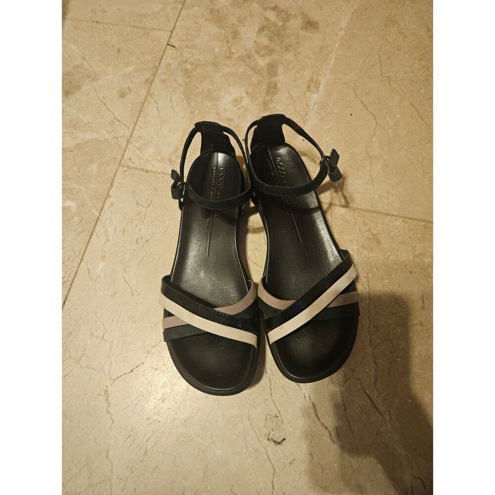 Ecco Simpil Women's Sandals Multicolor Black Ankle Straps Size 40 /us size 9-9.5